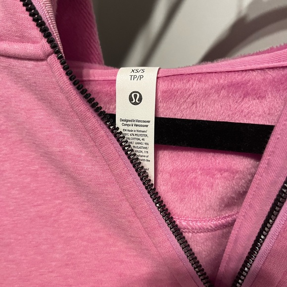LULULEMON Scuba Oversized Half-Zip Hoodie PLUSH XS/S Dahlia Mauve - Picture 4 of 4